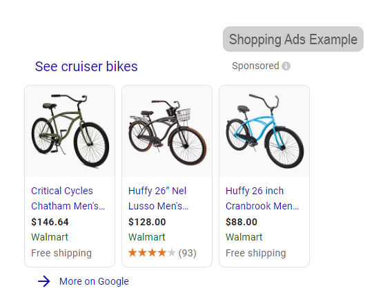 Shopping Ad Examples