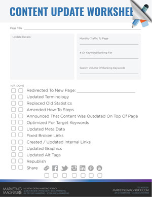 Content Update Worksheet Download