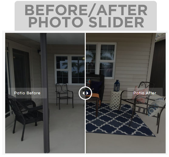 Before and Ater Photo Slider Example